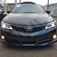 Передние фары (черные) Toyota Camry 50 USA (2011-2014)