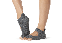 Носки для йоги ToeSox Half Toe Bellarina Grip Charcoal Grey М (39-42.5)