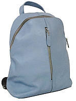Жіночий шкіряний рюкзак 14L Borsacomoda блакитний