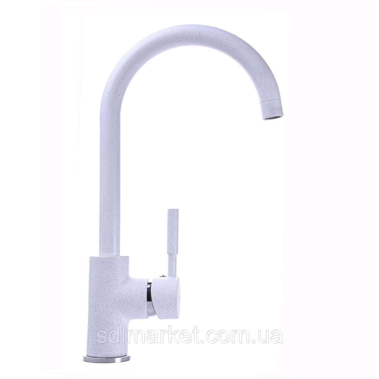 Змішувач для кухні Globus Lux LAZER GLLR-0203S 7-WHITE