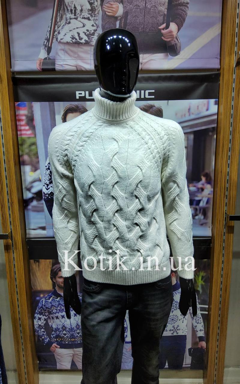 Светр чоловічий великого розміру Pulltonic Широка коса, фото 1