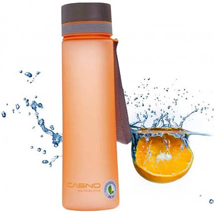 Пляшка для води Casno Waterbottle KXN-1111 1 л orange, фото 1