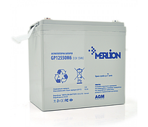 MERLION AGM GP12-55 12V 55AH - мультигелевый акумулятор для котла