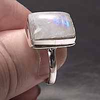 Адуляр лунный камень серебряное кольцо, 3182КЦЛ
