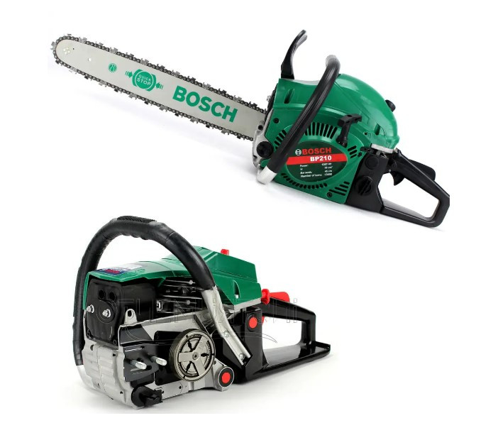Професійна бензопила BOSCH BP 210 (шина 45 см, 6.3 кВт) Пила Бош BP 210 ...