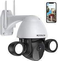 BCXAXA Наружная камера наблюдения, WiFi-камера, Наружная 3-мегапиксельная беспроводная камера с вращением