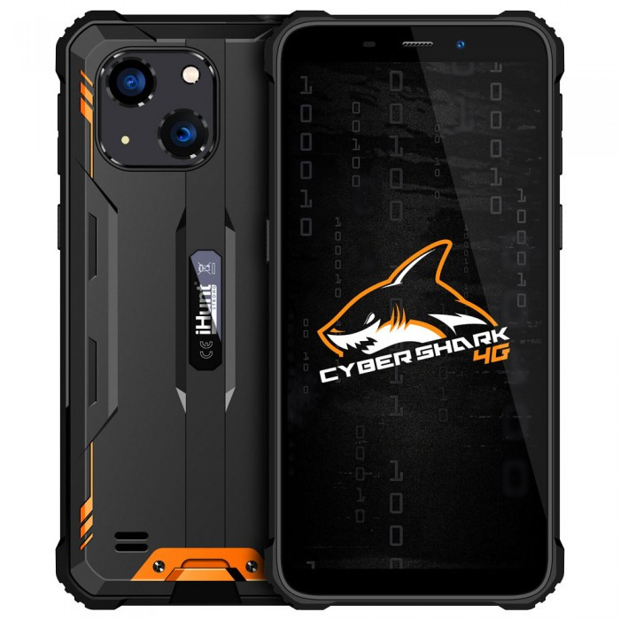 Протиударний телефон захищений водонепроникний смартфон iHunt Cyber Shark 4G Orange - 4/32 Гб, 7000 мАч