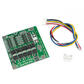 BMS контролер для 4-х Li-Ion батарей 14,8 / 16,8В 30A з балансиром HX-4S-F30A