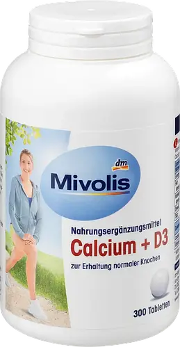 Mivolis Calcium + D3 Tabletten Вітамінний комплекс Кальцію і D3 300 шт.