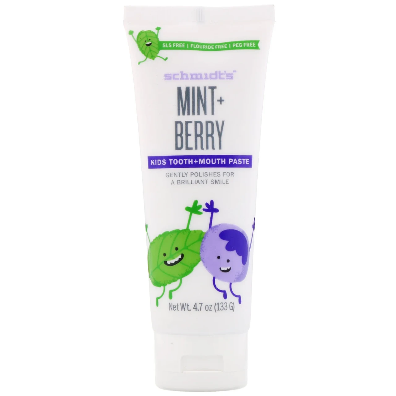 Schmidt's, Kids Tooth + Mouth Paste, Mint + Berry , 4.7 oz (133 g) Киев - фото 1 - id-p1678048226