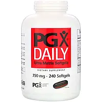 Natural Factors, PGX Daily, мягкие желатиновые капсулы с матрицей сверхвысокого качества, 750 мг, 240 мягких