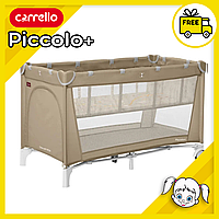 Детский манеж Carrello Piccolo+ со вторым дном, складной на колесиках