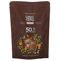 ChocZero, порционный темный шоколад, 50% какао, без сахара, 10 шт., 100 г (3,5 унции) Киев