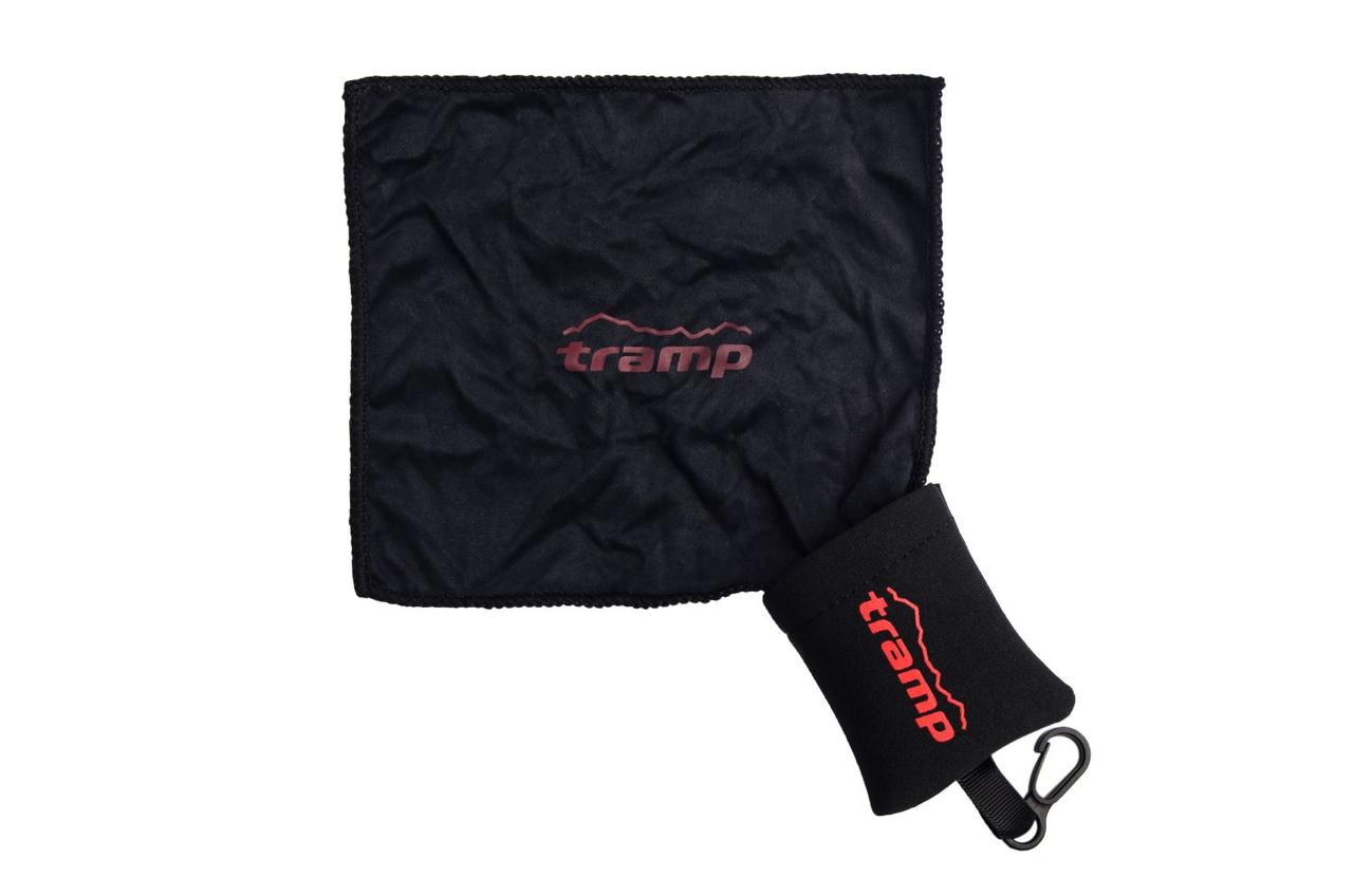 Серветка для оптики Tramp з мікрофібри у неопреновому чохлі TRA-255, фото 1