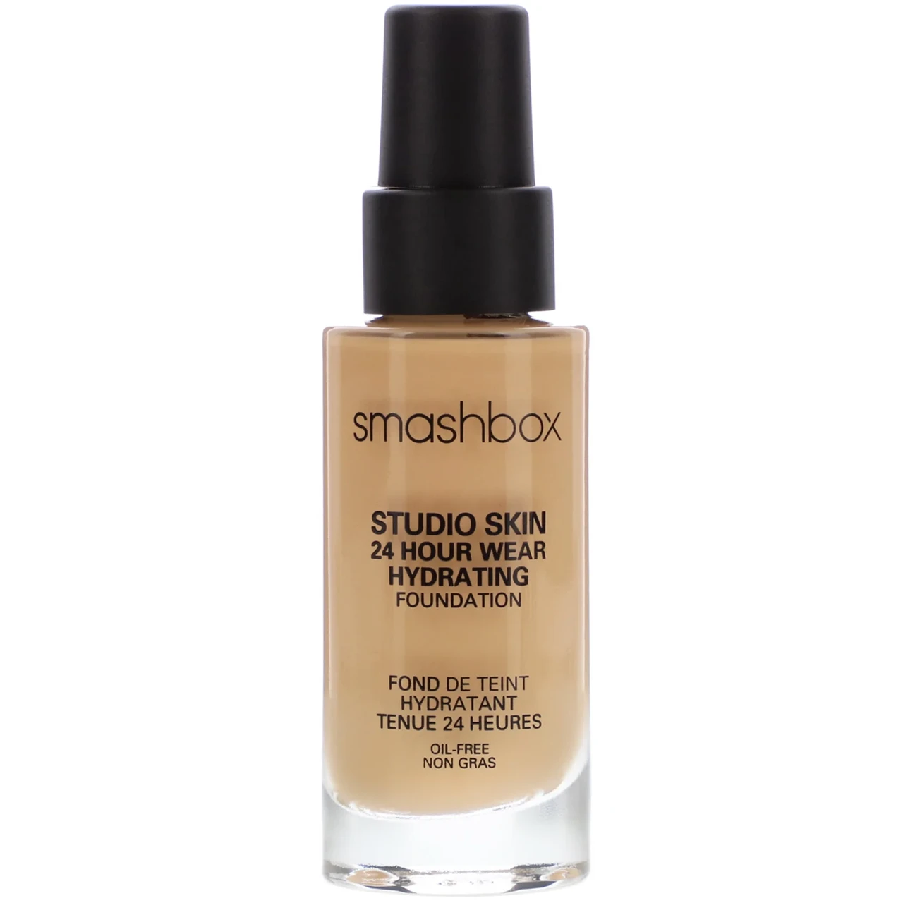 Smashbox, Studio Skin 24 Hour Wear Hydrating Foundation, 2.2 Light Medium With Warm Peach Undertone, 1 fl oz - фото 1 - id-p1678048369