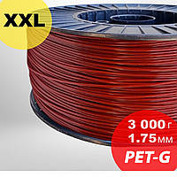 PET-G пластик червоний 3кг 1,75 мм для 3D-принтера