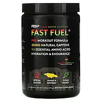 RSP Nutriion, Fast Fuel, формула перед тренуванням, виведення рідини і витривалість, зі смаком ямайського