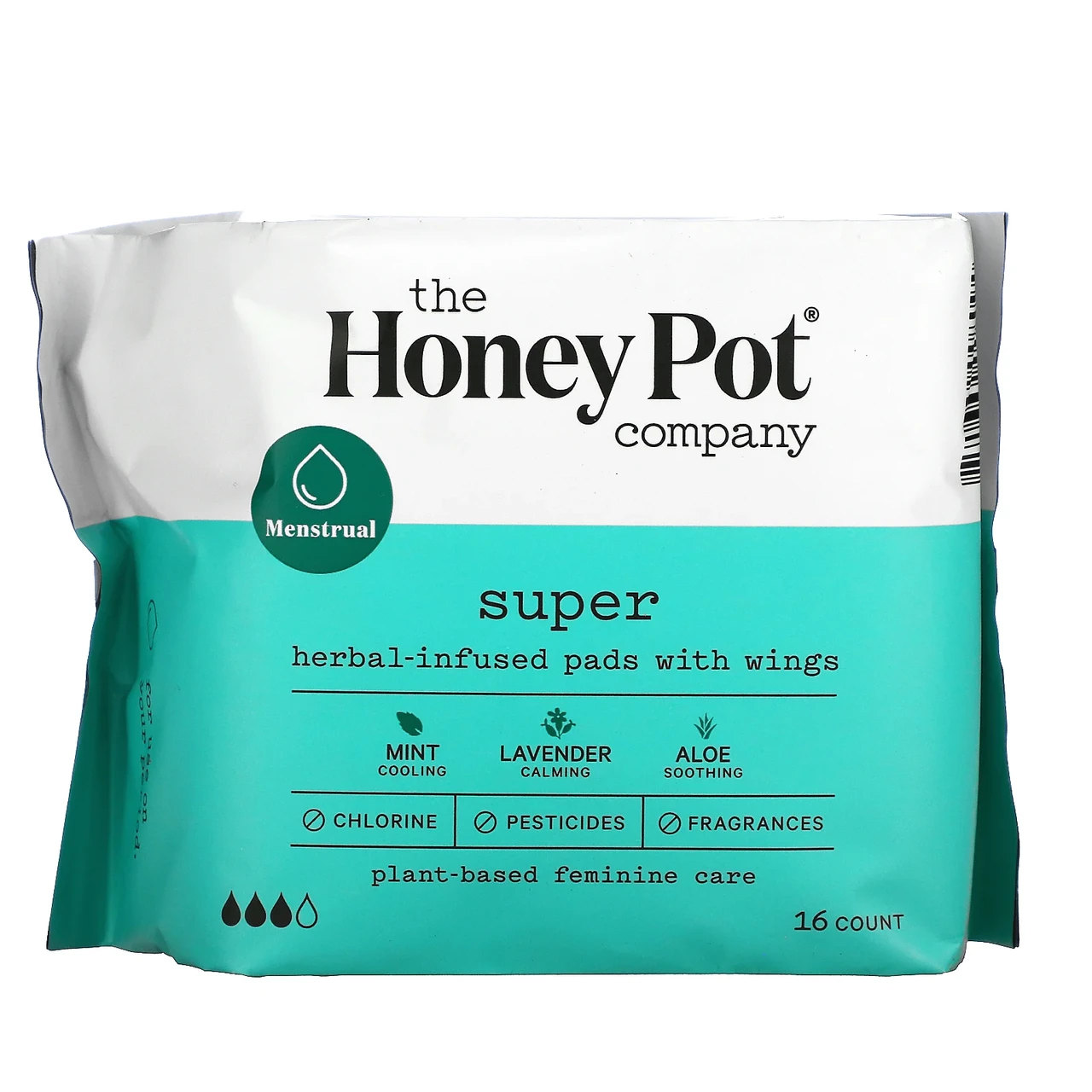 Купить The Honey Pot Company, Super, гигиенические прокладки с
