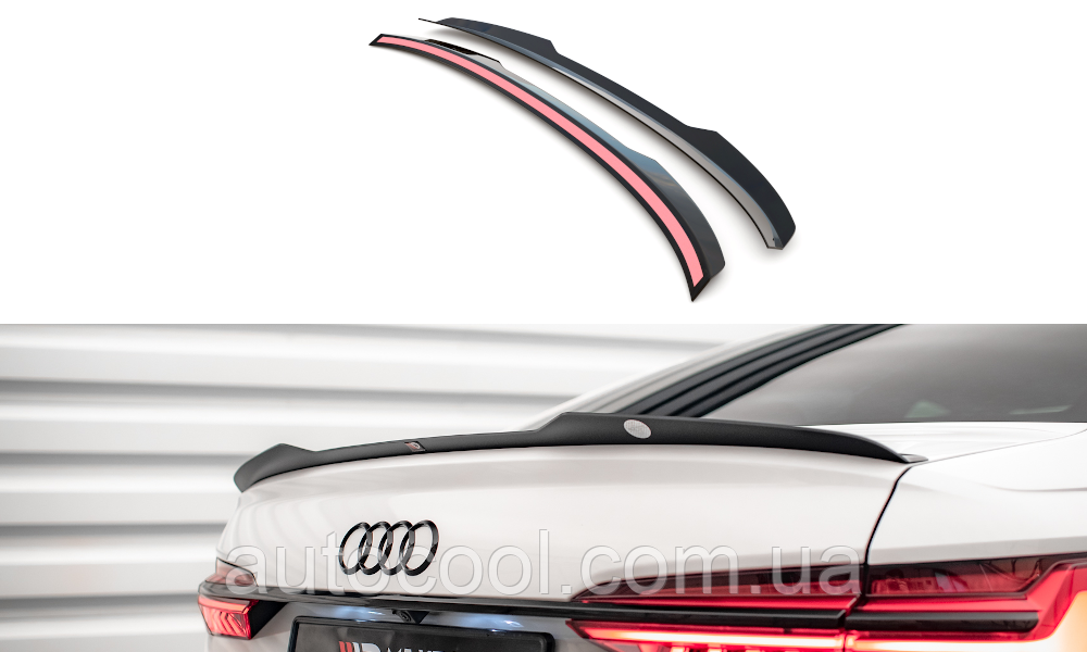 Спойлер кришки багажника (лип спойлер, сабля) Audi A6 C8 2018+ г.в. Ауди А8 С8