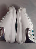 Кросівки білі екошкіряні жіночі демісезонні унісекс 44, фото 6