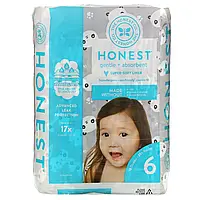 The Honest Company, Honest, подгузники, размер 6, вес более 35 фунтов, Pandas, 18 подгузников Киев