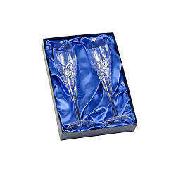 Келихи для шампанського "London" із кришталю від Royal Scot Crystal, 2 шт. / 250 мл