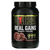 Universal Nutrition, Real Gains, средство для набора веса, мороженое с шоколадом, 1,73 кг (3,8 фунта) Киев