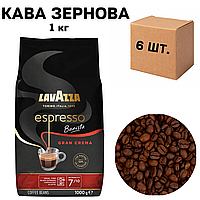 Ящик кофе в зернах Lavazza Espresso Barista Gran Crema, 1 кг (в ящике 6 шт)