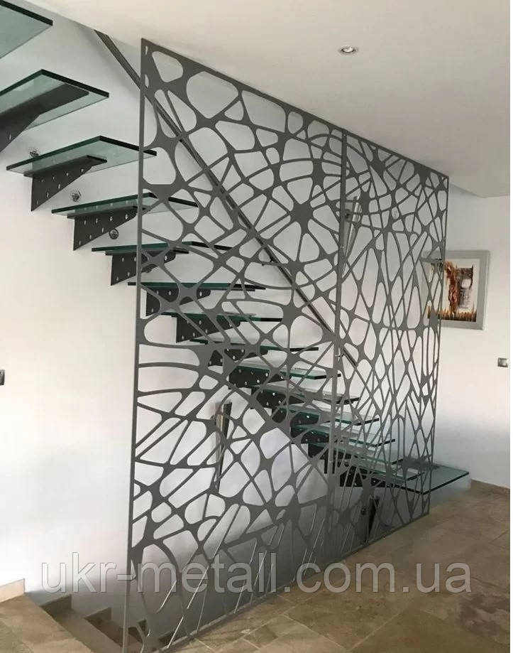 Перила для лестниц из металла лазерная резка / современные ограждения, перила для лестниц и балконов - фото 5 - id-p1678087174