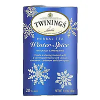 Twinings, Травяной чай, Winter Spice, без кофеина, 20 чайных пакетиков, 40 г (1,41 унции) Киев