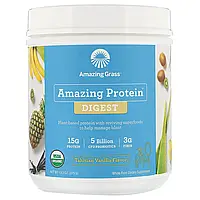 Amazing Grass, Amazing Protein, «Здоровое пищеварение», 5 млрд КОЕ, со вкусом таитянской ванили, 375 г Киев