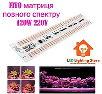 Светодиодная FITO матрица полного спектра 120W, 216 led, 220V, IP54 (FITO-120w-216led-full)