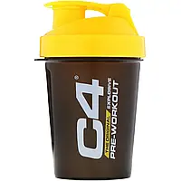 Cellucor, C4, чашка-шейкер SmartShake, черная/желтая, 20 унций (600 мл) (Discontinued Item) Киев