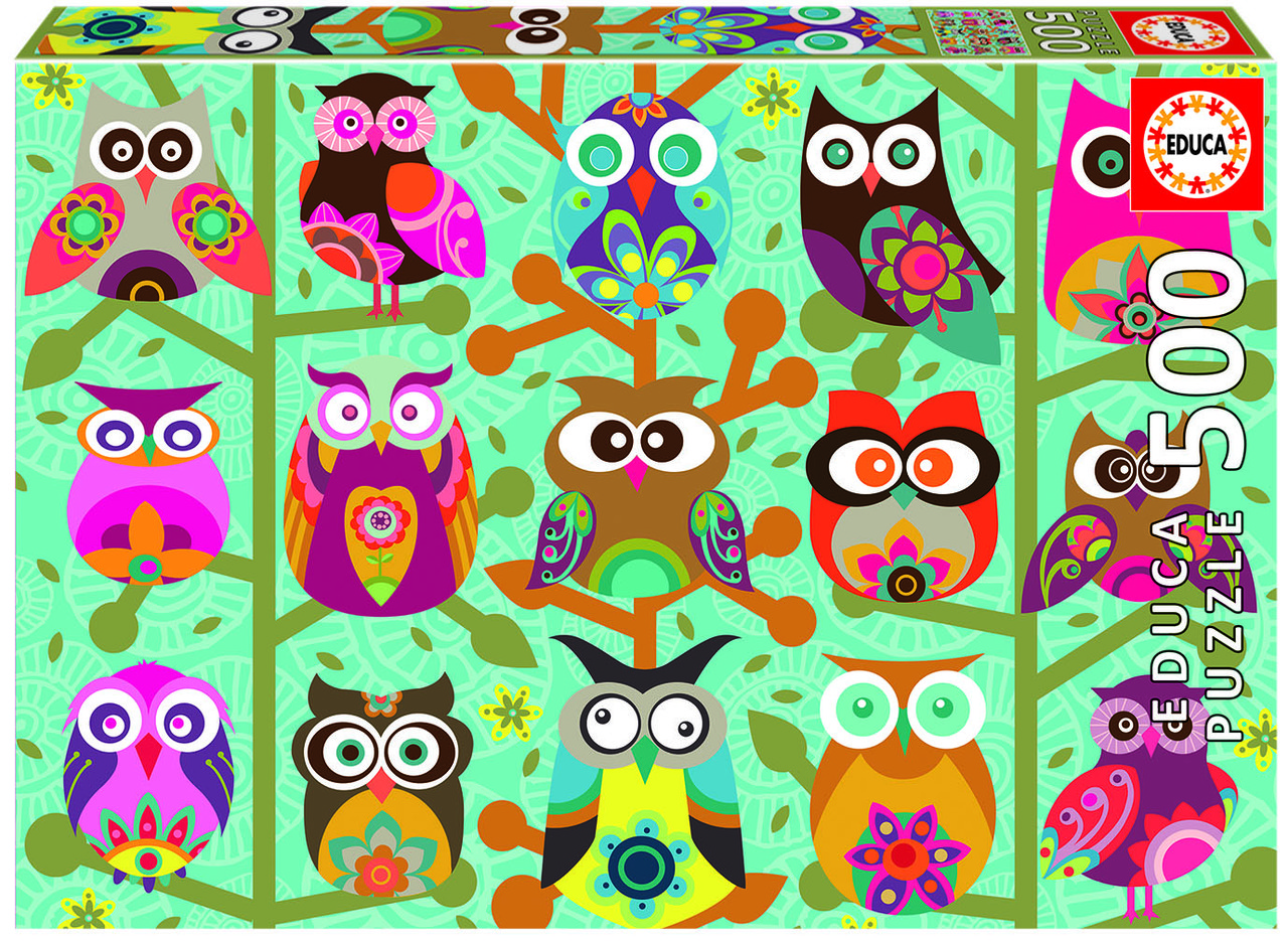 Пазл Educa Совушки 500 елементів, фото 1