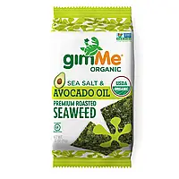 GimMe, Премиальные жареные водоросли, морская соль и масло авокадо, 9 г (0,32 унции) Киев