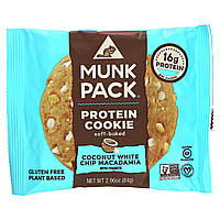 Munk Pack, Protein Cookie, кокос и белая крошка макадамии, 84 г (2,96 унции) Киев