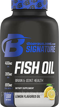 Омега-3 риб'ячий жир Bodybuilding Signature Signature Fish Oil with Omega-3 100 капс., фото 2