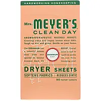 Mrs. Meyers Clean Day, Салфетки для сушильной машины, запах герани 80 щт (Discontinued Item) Киев