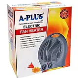 Тепловентилятор обогреватель обігрівач A-PLUS AP-2124 дуйчик, фото 4