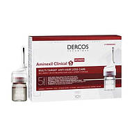 Vichy Dercos Aminexil Clinical 5, засіб проти випадіння волосся для жінок, 21 ампула