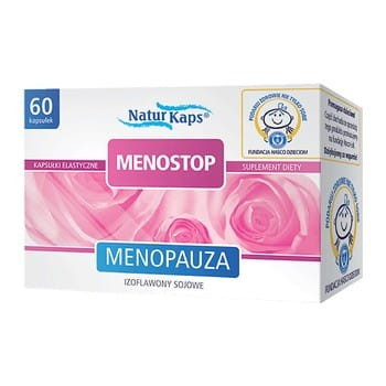 Меностоп 60шт.- доповнення до основного харчування у жінок в період менопаузи (Hasco-Lek - Польша)