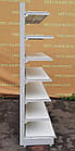 Торгові односторонні (пристінні) стелажі «ЕДЕН» 205х100 см., на 7 полиць, Б/у, фото 5