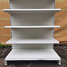 Торгові односторонні (пристінні) стелажі «ЕДЕН» 205х100 см., на 7 полиць, Б/у, фото 9
