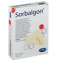 Sorbalgon (Сорбалгон) повязка для лечения и заживления глубоких ран - 5 см х 5 см - 1 шт.