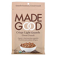 MadeGood, Crispy Light Granola, хрустящая корочка с какао, 284 г (10 унций) Киев