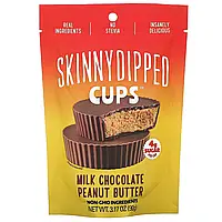 SkinnyDipped, Cups, молочный шоколад и арахисовая паста, 90 г (3,17 унции) Киев