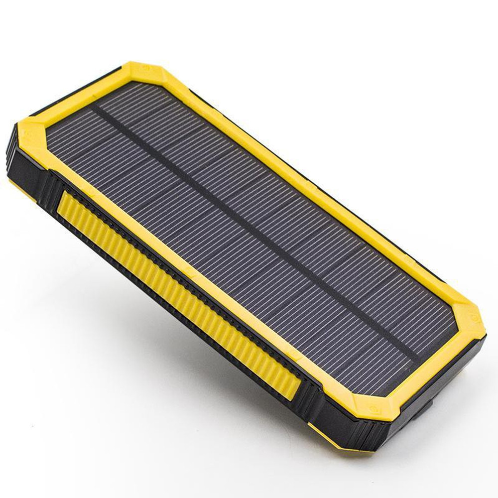Solar powerbank 20000 mAh 2 USB 5V/2.1А із зарядкою від сонця та з ліхтариком