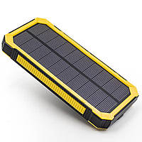 Павербанк сонячний "Solar PowerBank Roby3" 20000 mAh, 2USB, 5V/2.1А з зарядкою від сонця та з вбудованим ліхтариком