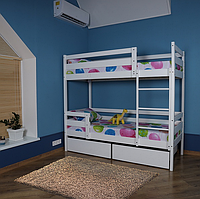 Двоярусне ліжко з ящиками (babyson 6) 80x190см