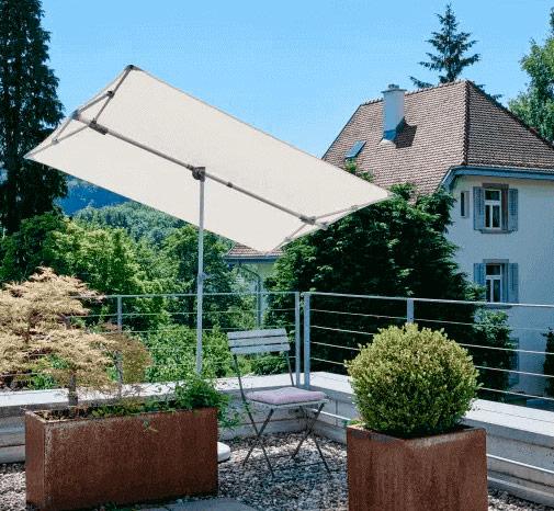 Сонцезахисна парасолька-екран садова для балкона 2100*1500 мм. Glatz 157007